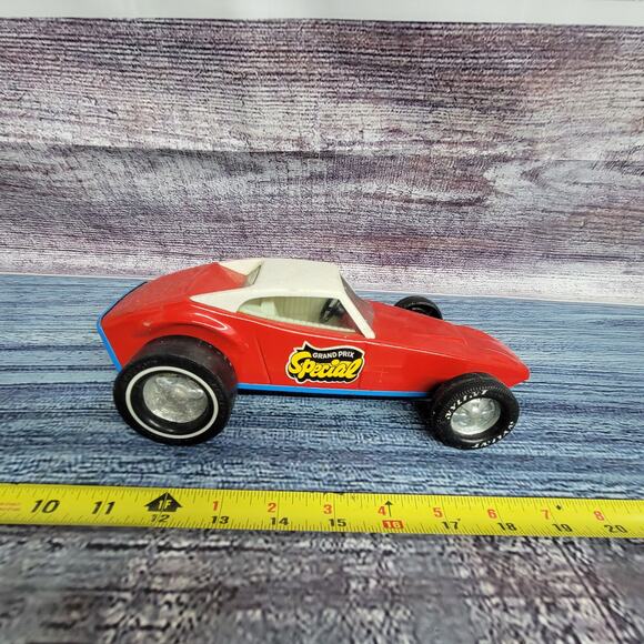 Vintage Nylint Grand Prix Special pressed steel Coupe race car red, white, blue - Picture 1 of 14